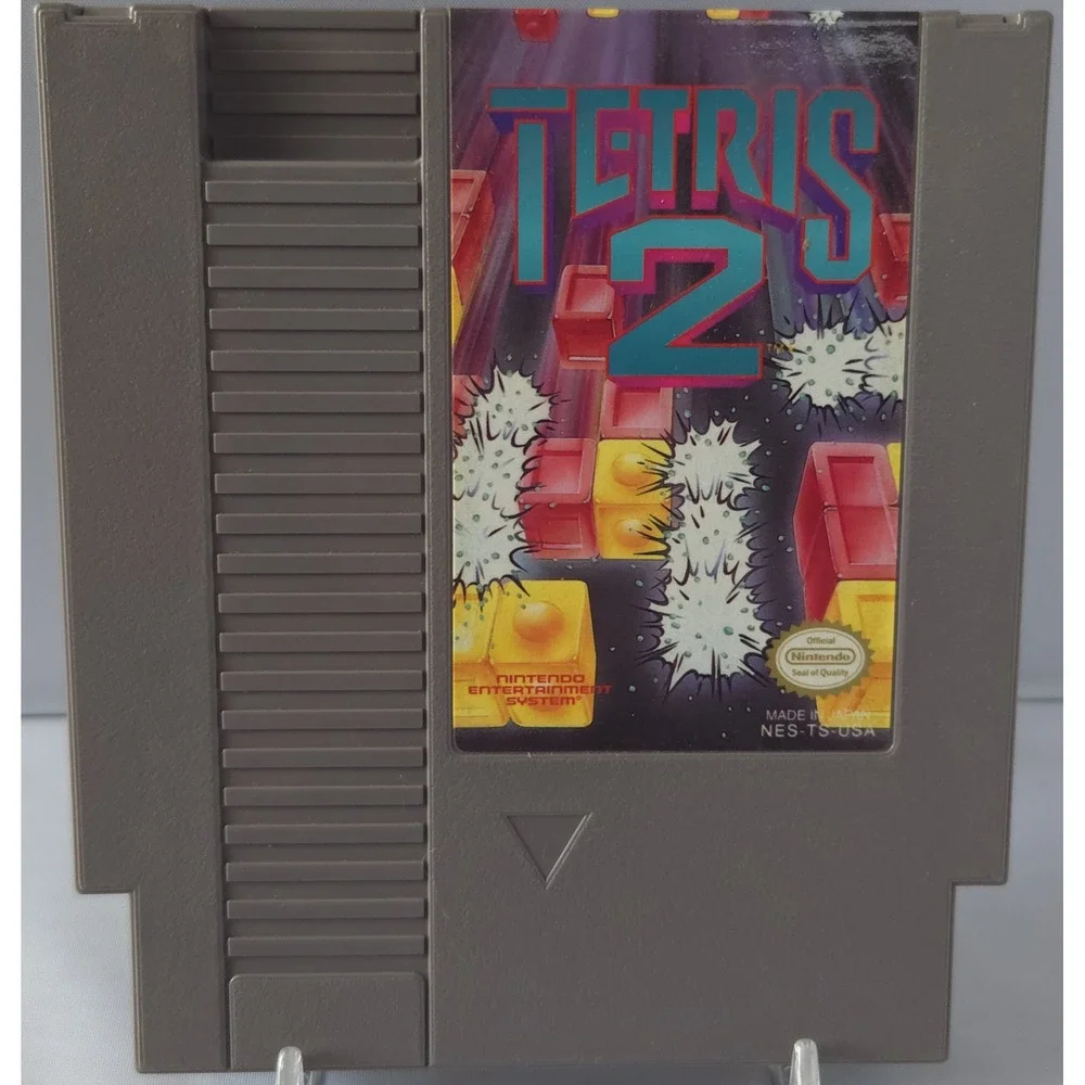 Tetris 2 - Nintendo NES - CIB - 12 Stamp - Tested and Working